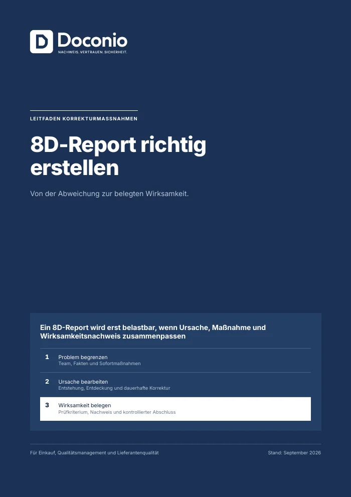 Create a reliable 8D report - preview page 1