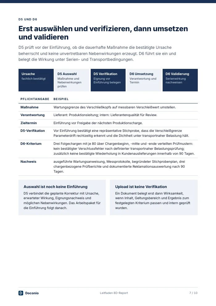 Create a reliable 8D report - preview page 3